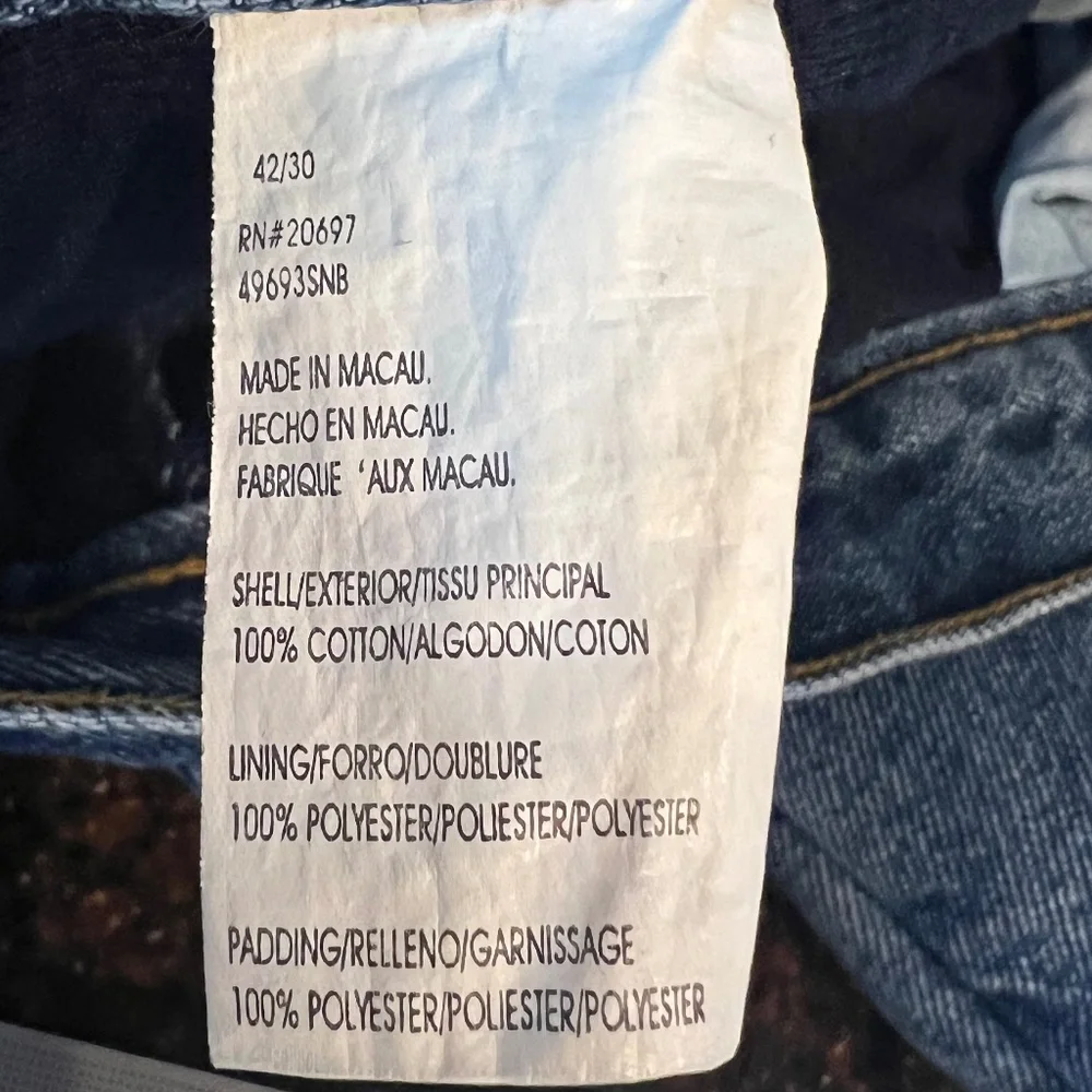Dickies Lined Jeans Size 42/30